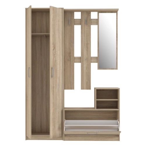 GARDEROBA Przedpokój - Komplet Dąb Sonoma